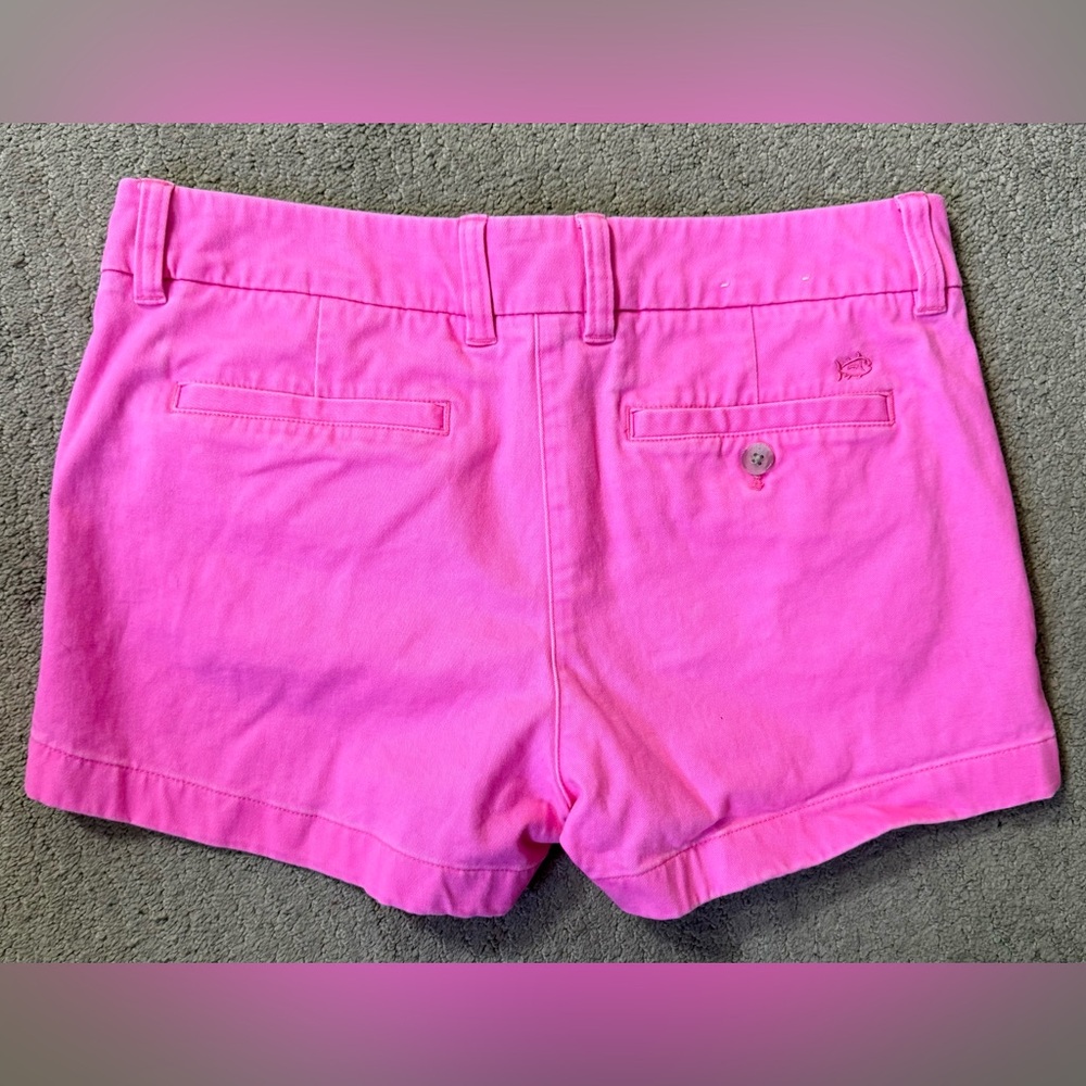 Southern Tide Pink Leah Shorts SZ 6 - Picture 2 of 3